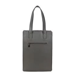 Wimona Paulina Shopper Grey -Eastpak Winkel 1801 kleur grijs achterkant