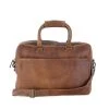 DSTRCT Special Raider Leather Laptopbag 2-vaks 15.6" Cognac