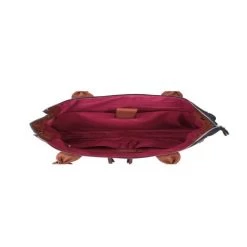 Wimona Catarina One Schoudertas Cognac -Eastpak Winkel 2031 kleur cognac binnenkant