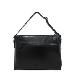 Claudio Ferrici Pelle Vecchia Flat Zipbag Large Schoudertas Black -Eastpak Winkel 22044 015 01