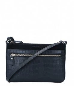 LouLou Essentiels Classy Croc 25 Crossbody Black