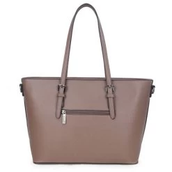 Wimona Kyara Schoudertas Taupe -Eastpak Winkel 3010 kleur cognac achterkant