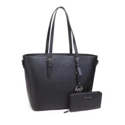 Wimona Kyara-One Schoudertas Black -Eastpak Winkel 3011 kleur zwart met portemonnee