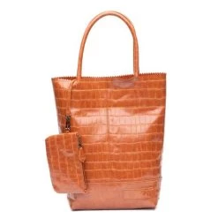 Zebra Trends Natural Bag Kartel Croco Cognac