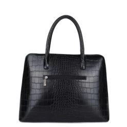 Wimona Luisa Schoudertas Croco Black -Eastpak Winkel 5004 kleur zwart achterkant