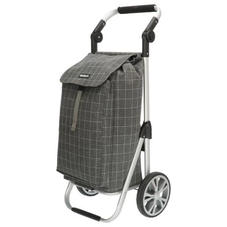 Beagles Alberic Boodschappen Trolley Grijs Ruit 4 Beagles Alberic Boodschappen Trolley Grijs Ruit - Afbeelding 2