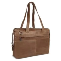 Plevier Skye Leren Dames Laptoptas 14" Taupe -Eastpak Winkel 702 6 skye leren dames schoudertas 14 inch taupe 2 1