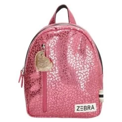 Zebra Girls Rugzak S Zebra Pink Metallic Leopard