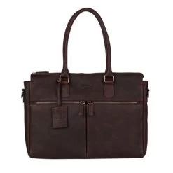 Burkely Antique Avery Dames Laptoptas 2-Zip 15.6" Brown