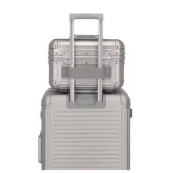 Travelite Next Aluminium Beauty Case Silver -Eastpak Winkel back silver