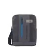 Piquadro Urban IPad 10.5"/ IPad 9.7" Crossbody Bag Black/Grey Blue -Eastpak Winkel borsello in pelle uomo piquadro ca1816ub00 ngr multicolore