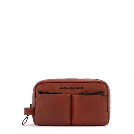 Piquadro Harper Toiletry Bag Tobacco 3 Piquadro Harper Toiletry Bag Tobacco