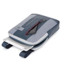 Piquadro Urban IPad 10.5"/ IPad 9.7" Crossbody Bag Black/Grey Blue -Eastpak Winkel ca1816ub00 grbo dett1 1