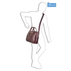 Piquadro Blue Square Expandable Computer Case 15" Mahogany -Eastpak Winkel ca2765b2 mo dett10