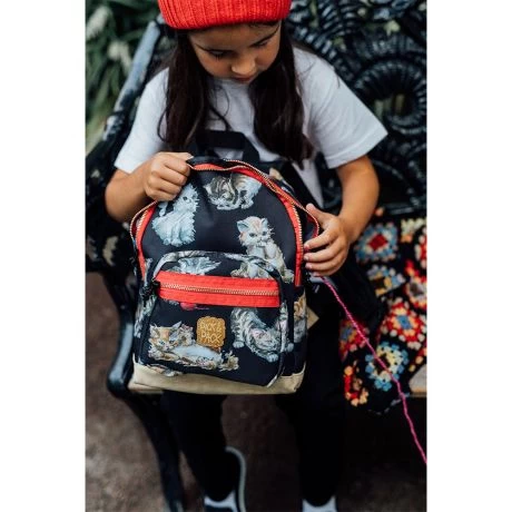 Pick & Pack Cute Rugzak S Kittens Black 7 Pick & Pack Cute Rugzak S Kittens Black - Afbeelding 5