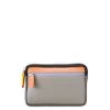 Mywalit Small Leather Double Zip Purse Portemonnee Fumo -Eastpak Winkel front zoom 1 2