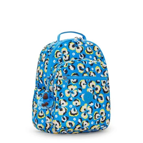 Kipling Seoul Rugzak Leopard Floral 4 Kipling Seoul Rugzak Leopard Floral - Afbeelding 2
