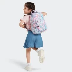 Kipling Seoul S Rugzak Aqua Flowers -Eastpak Winkel kpki53572fw 9