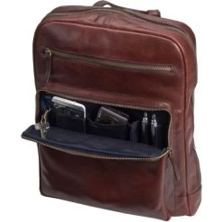 Leonhard Heyden Cambridge Rugzak Red Brown -Eastpak Winkel leonhard heyden cambridge 5269 rucksack 4 2