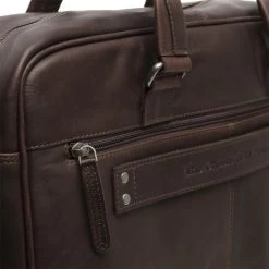 Chesterfield Singapore Laptoptas 15" Schoudertas Brown -Eastpak Winkel leren laptoptas bruin singapore 4