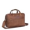Chesterfield Ryan Laptop Schoudertas Large 17" Cognac -Eastpak Winkel leren laptoptas cognac ryan