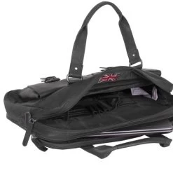 Chesterfield Dylan Laptop Schoudertas 17" Black -Eastpak Winkel leren laptoptas zwart dylan 2