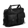 Chesterfield George Laptoptas 15" Black -Eastpak Winkel leren laptoptas zwart george