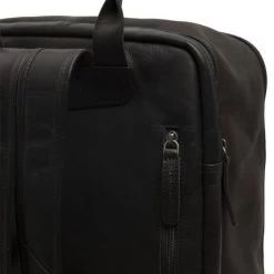 Chesterfield Newcastle Rugzak 15" Black -Eastpak Winkel leren rugzak zwart newcastle 2