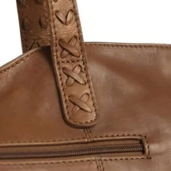 Chesterfield Kansas Schoudertas 14" Cognac -Eastpak Winkel leren shopper cognac kansas 3