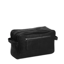 Chesterfield Stefan Toilettas Black -Eastpak Winkel leren toilettas zwart stefan 1