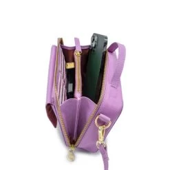 MOSZ Naomi Crossbody Lila Shiny Light Gold -Eastpak Winkel lila binnen naomi