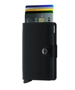 Secrid Mini Wallet Portemonnee Matte Black -Eastpak Winkel mm black 1 front cards