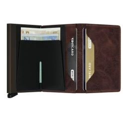 Secrid Slim Wallet Portemonnee Vintage Chocolate -Eastpak Winkel open s vintage chocolate