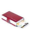 Piquadro Blue Square Double Credit Card Case With Sliding System Red -Eastpak Winkel piqred1