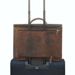 Plevier Retro Darwin Vintage Laptop Bag 2-Vaks 15.6" Brown -Eastpak Winkel plevier 552 2 darwin trolley 6