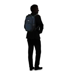 Samsonite Pro-DLX 6 Laptop Backpack 14.1" Blue -Eastpak Winkel prod col 147139 1090 with silhouette