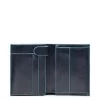 Piquadro Blue Square Vertical Wallet 10 Cards With Coin Case Night Blue -Eastpak Winkel pu1740b2 blu2 1