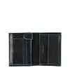 Piquadro Blue Square Vertical Wallet 10 Cards With Coin Case Black -Eastpak Winkel pu1740b2.1 1