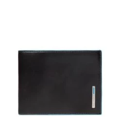 Piquadro Blue Square Men's Wallet With Coin Pocket Night Blue -Eastpak Winkel pu257b2r n dett1 1