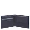 Piquadro Blue Square S Matte Men's Wallet With Coin Pocket Night Blue -Eastpak Winkel pu4188b2sr blu 1
