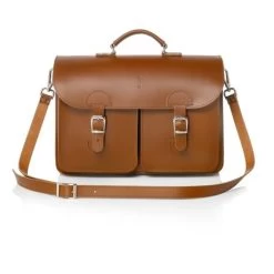 OldSchool Bags Schooltas Extra Large Kastanje Bruin -Eastpak Winkel schoudertas leder oldschool bags xl kastanjebruin2