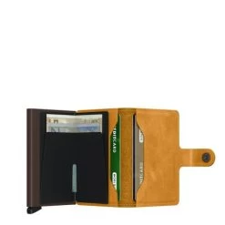 Secrid Mini Wallet Portemonnee Vintage Ochre -Eastpak Winkel secrid m vintage ochre open