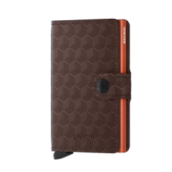 Secrid Mini Wallet Portemonnee Optical Brown-Orange