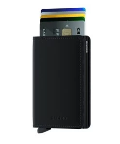 Secrid Slim Wallet Portemonnee Matte Black -Eastpak Winkel sm black 1 front cards