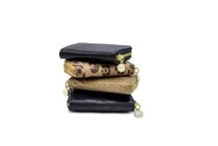 MOSZ Portemonnee Sophie Jungle Black Shiny Light Gold -Eastpak Winkel stapel wallets 2