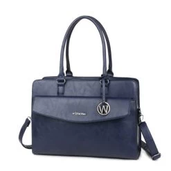 Wimona Valentina Schoudertas Laptop 15.6" Dark Blue -Eastpak Winkel valentina dark blue 5