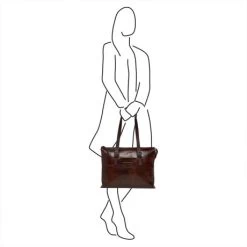 Castelijn & Beerens Rien Dames Laptoptas 15.4'' RFID Cognac -Eastpak Winkel xl set 8 laptop schoudertas 15 4 rfid cognac 1355